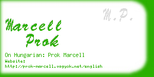 marcell prok business card